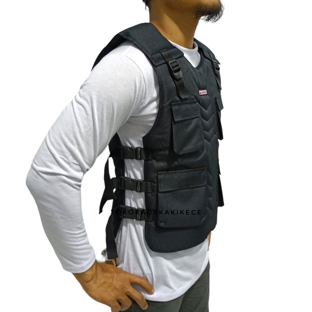 Jaket Rompi Motor Touring Kantong Kargo
