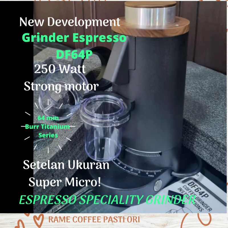 Jual Coffee Grinder DF64P Espresso Speciality Burr Titanium Bergaransi