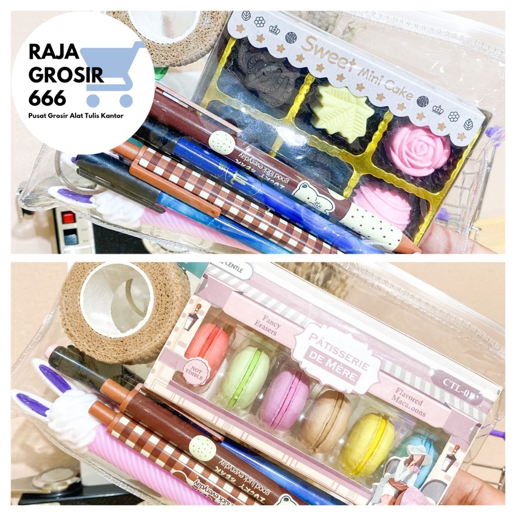 

Paket Alat Tulis valentine Stationery Gift Box Kado unik Penghapus Cokelat Chocolate Pulpen Hapus Eraseable pen pena ballpoint Gantungan kunci Finger Owl