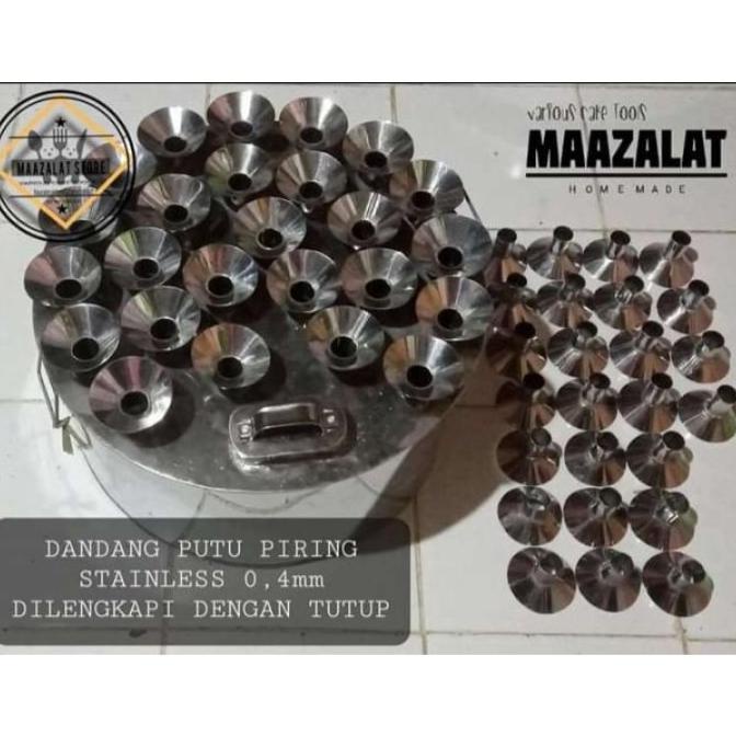 DANDANG BULAT / KUKUSAN + CETAKAN KUE PUTU PIRING NON COD HR64646RGR