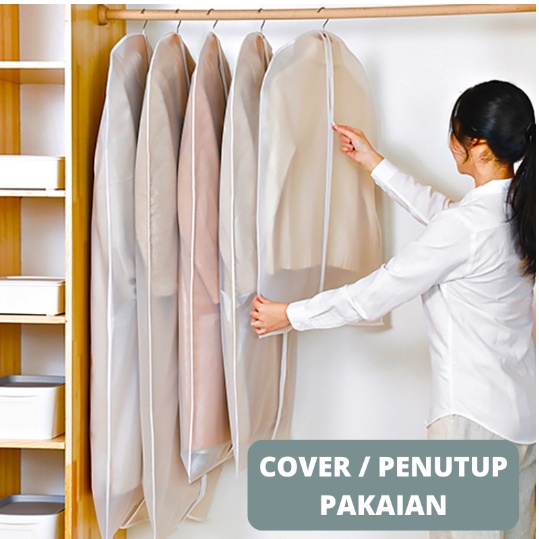 ❤ IJN ❤ COVER BAJU RESLETING PEVA ANTI DEBU / SARUNG BAJU /COVER GANTUNG BAJU