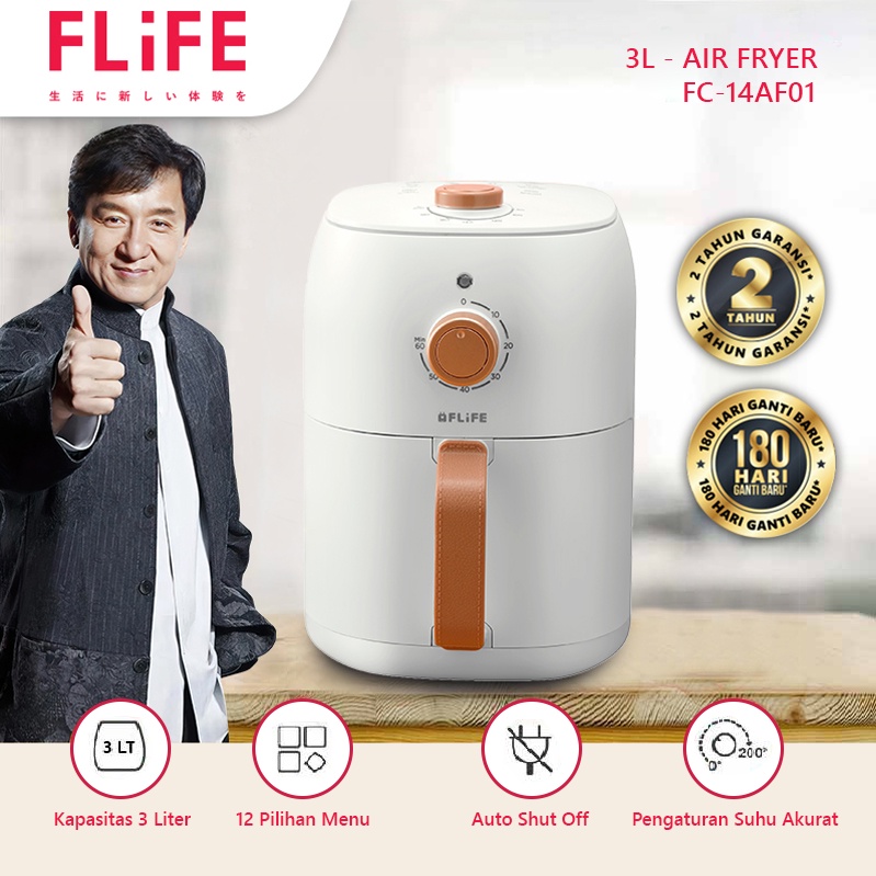 FLIFE Air fryer 3L Penggoreng tanpa minyak