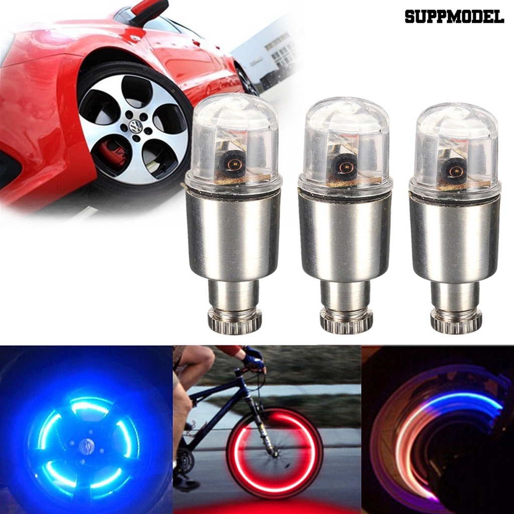 [Dekorasi] Lampu Roda Tahan Air Tahan Korosi Alloy Wheel Valve Cap Light Untuk Mobil