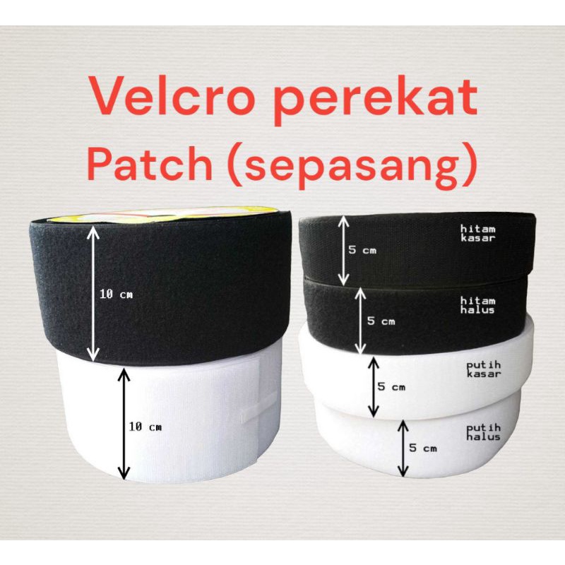 ekstra velcro perekat / perepet aksesoris tambahan patch bordir