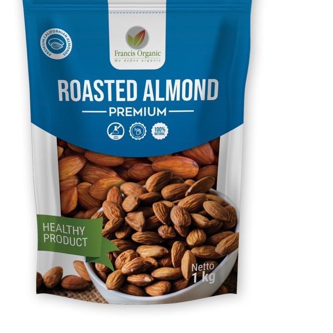 

FREE ONGKIR!Kacang Almond Panggang Kupas 1kg / Roasted Almond 1kg|RA5