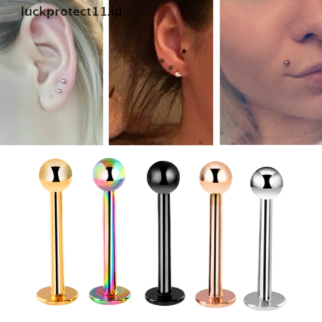 /Fashion Hot// Fashion// 10Pcs/Set Surgical Steel Ball Stud Ear Bar Bibir Hidung Bar Perhiasan Tubuh.