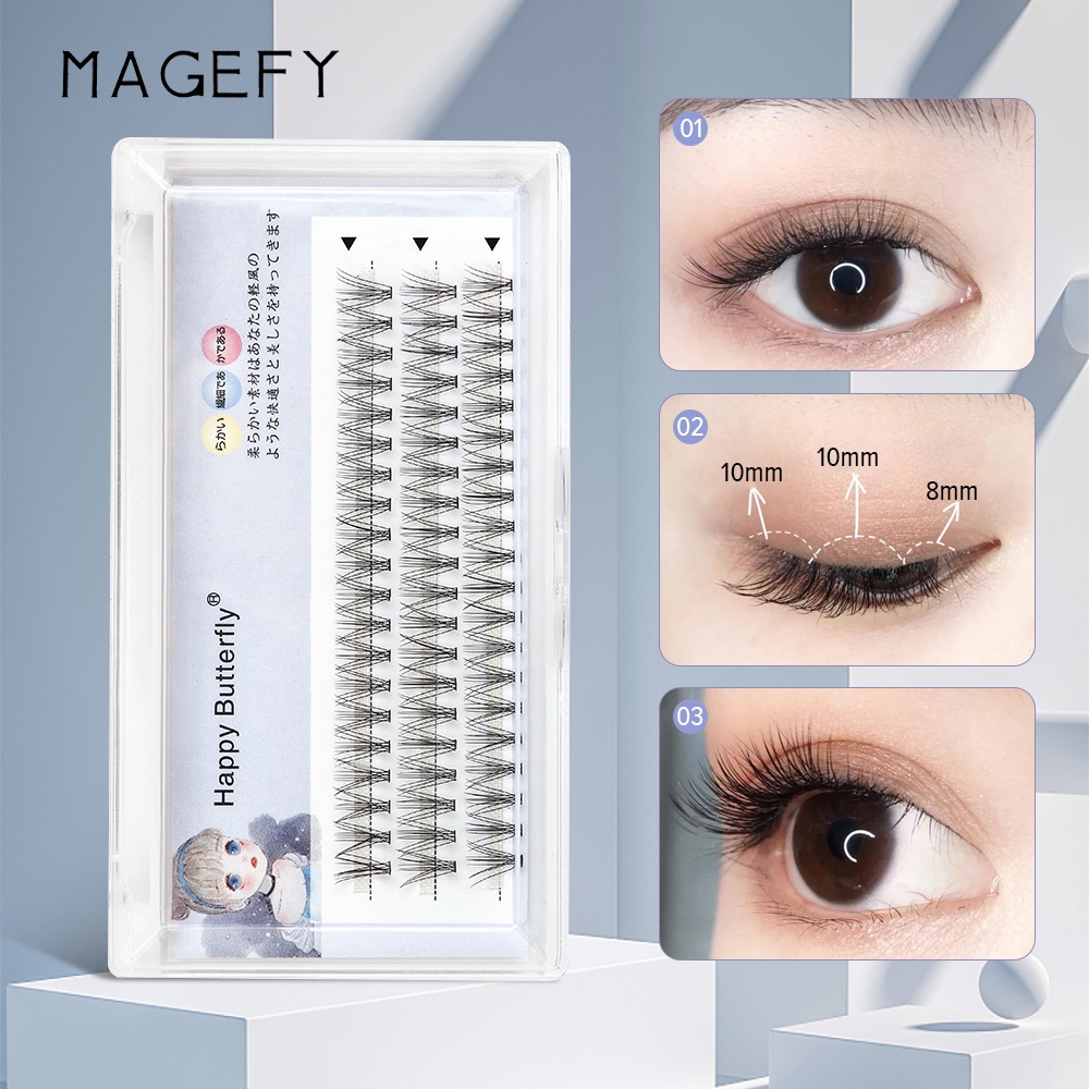 MAGEFY Bulu Mata Tanam Eyelash Extension EXTRA 7163-10P-10mm