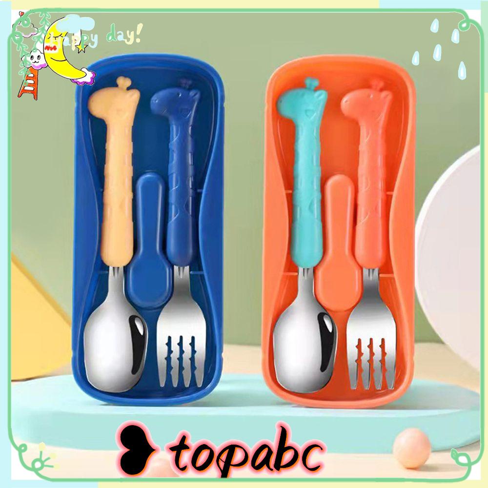 Top Peralatan Makan Bayi Set Dapur Gadget Stainless Steel Makanan Makan Sendok Garpu Anak Peralatan Makan Balita Alat Makan