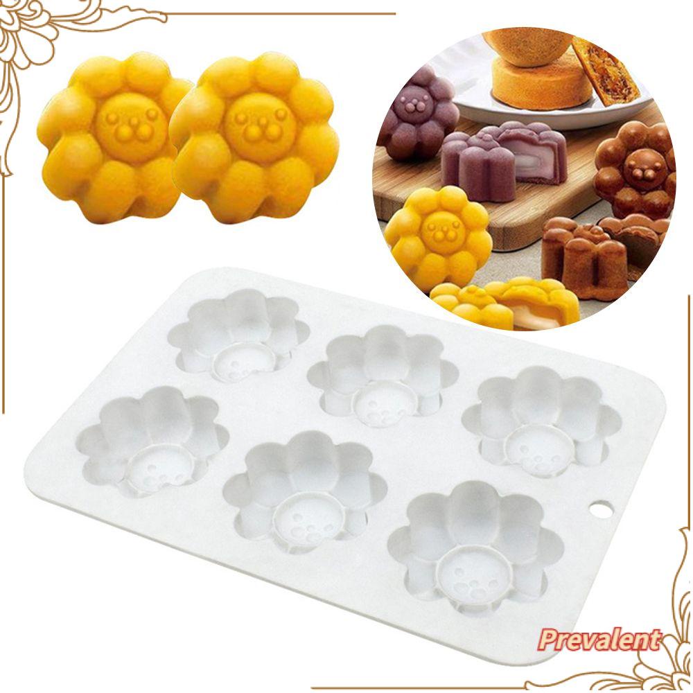 Preva 3D Bunga Singa Jelly Dome Handmade Sabun Lilin Cetakan Coklat 6 Cavity Mousse Moulds