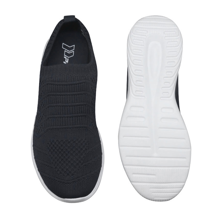 Precise Flexnit Itzel M2 Sepatu Sneakers Slip On Pria - Black/White