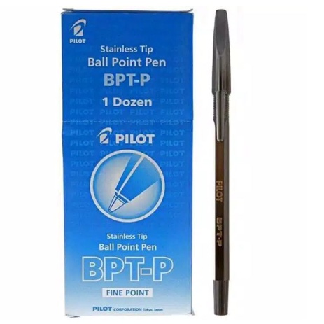 (12 Pcs) Pena Pilot Bptp Hitam-Merah-Biru (Lusin)