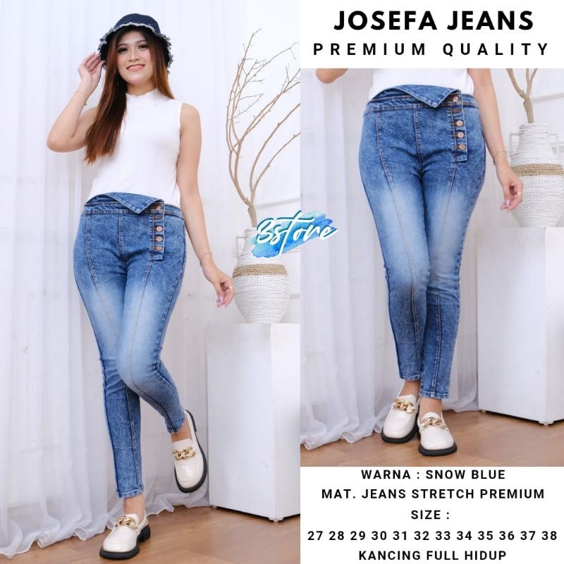 VANILA HIGHWAIST JEANS KANCING 5  // CELANA HIGH WAIST KANCING 5 PREMIUM SAMPING