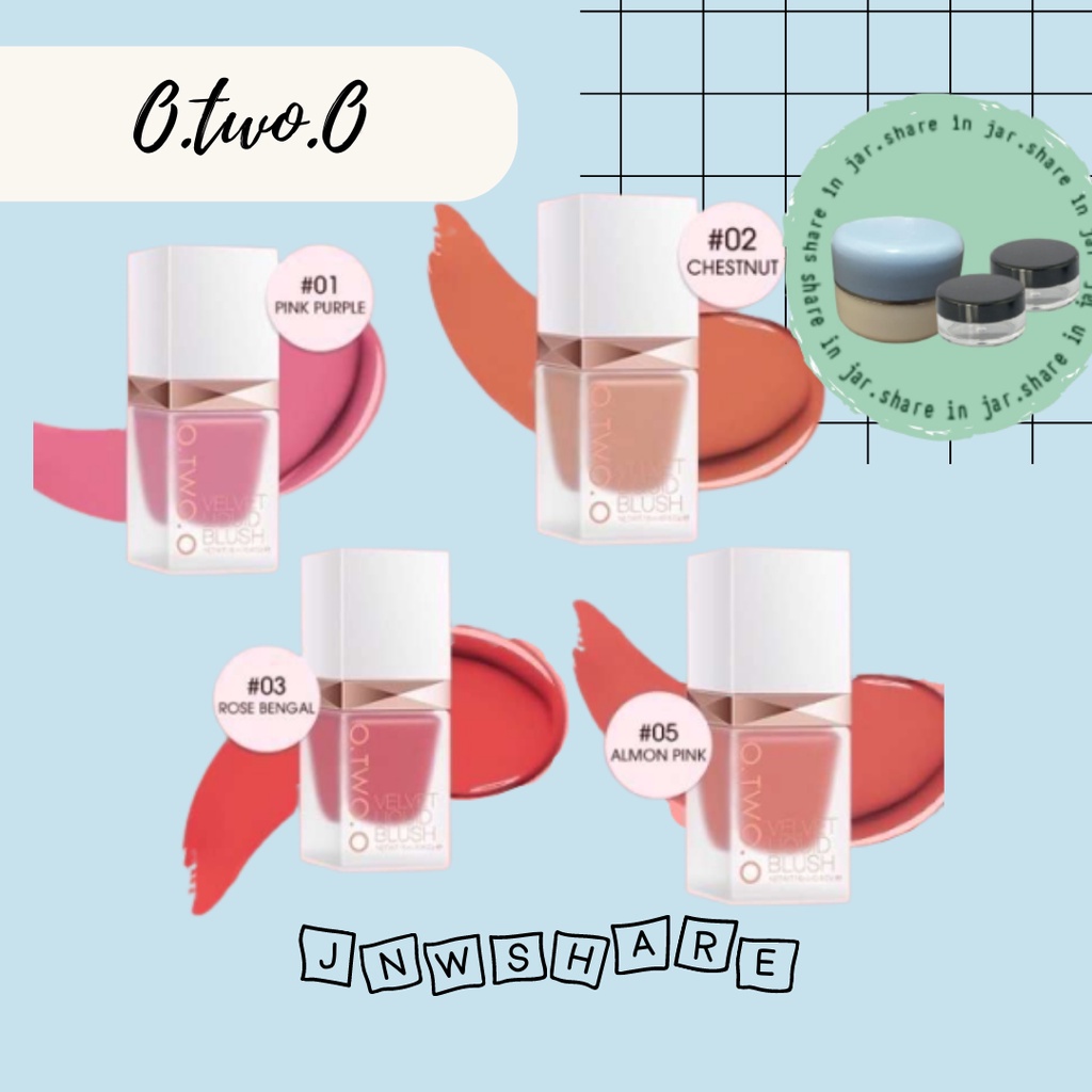 [SHARE] O TWO O Velvet Liquid Blush Blusher Blush on Make up o.two.o