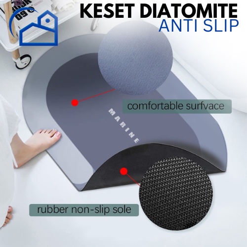 Keset Diatomite Bundar / Keset Kaki Anti Bau Nyerap Air Anti Bakteri / Keset Batu Kamar Mandi / Keset Kamar mandi Foam Keset Kaki Anti Bau Nyerap Air Anti Bakteri Keset Batu Kamar Mandi Premium Anti Slip Keset Batu Kamar Mandi 3160