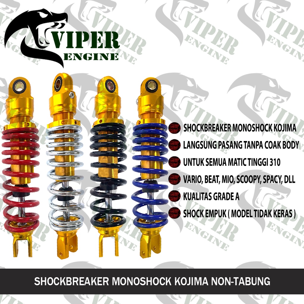 [ BISA COD ] SHOCKBREAKER KOJIMA ORIGINAL MODEL YSS 310MM 310 MM GENIO SPIN NEX XRIDE VARIO 110 OLD 