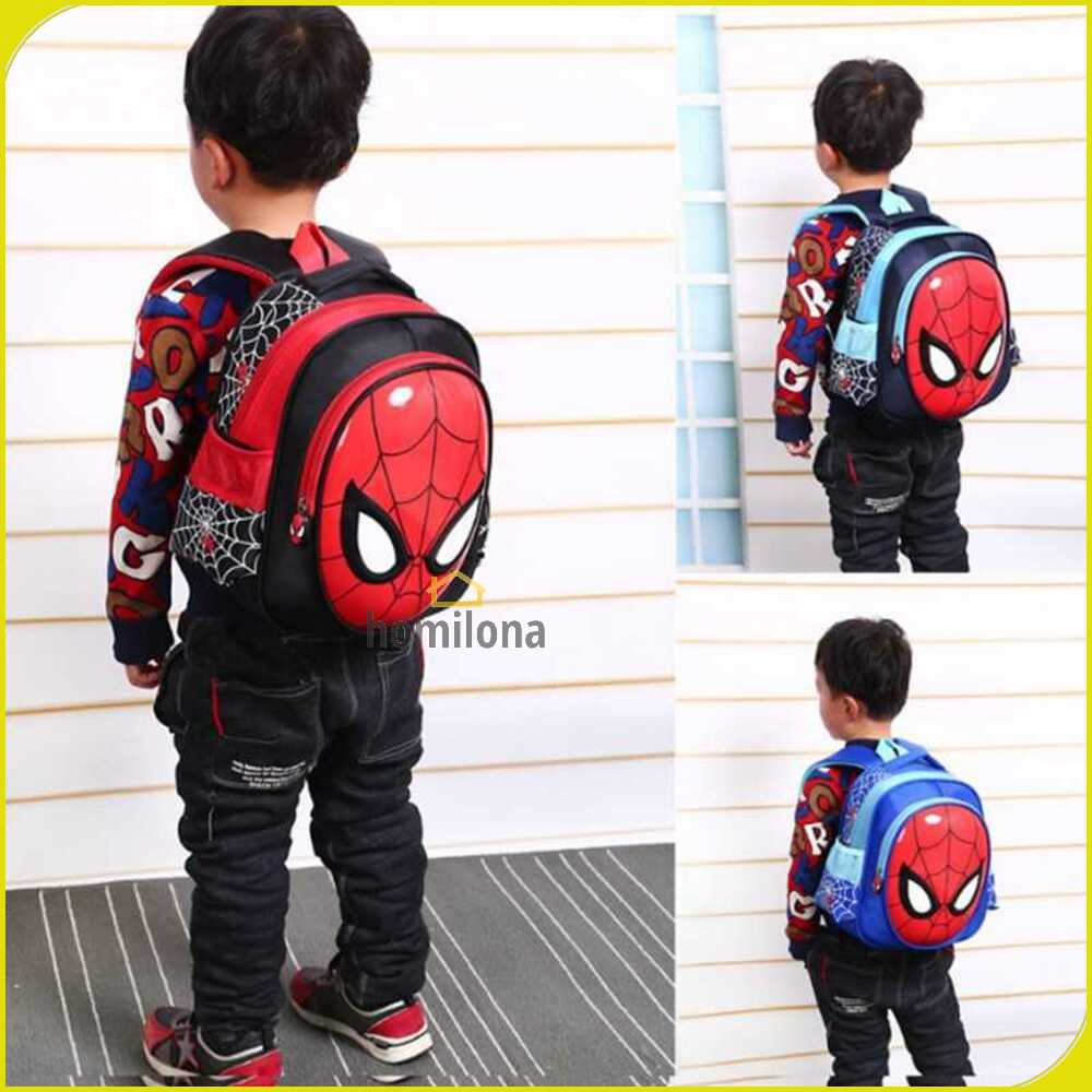 Toddi Tas Ransel Sekolah Anak Backpack Model Spiderman - 1801