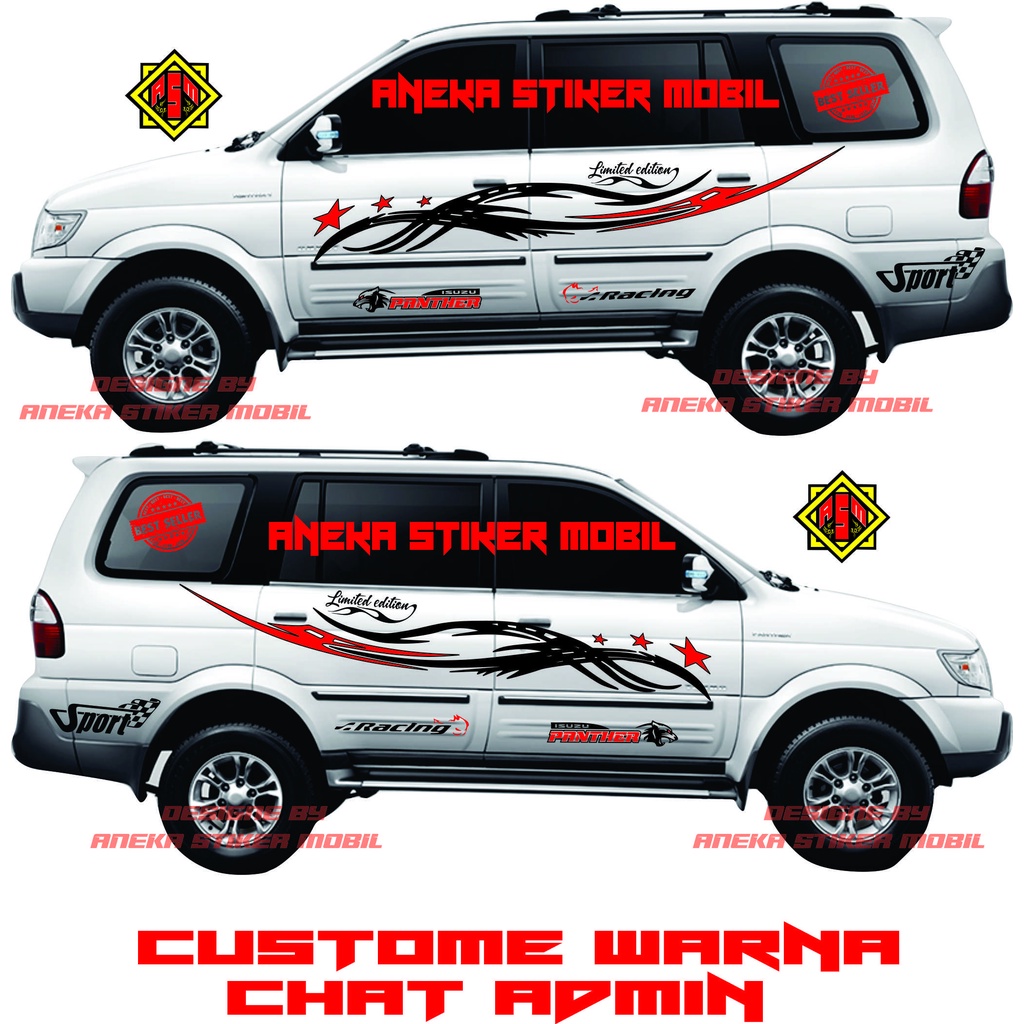 Stiker Mobil Panther Stiker Cutting Mobil Panther Terbaru Stiker Isuzu Panther