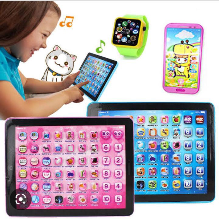 Mainan Edukasi Anak Play Pad Mini 2 Bahasa Ipad Mini Anak Mainan Edukatif Anak Balita Mini Play Pad