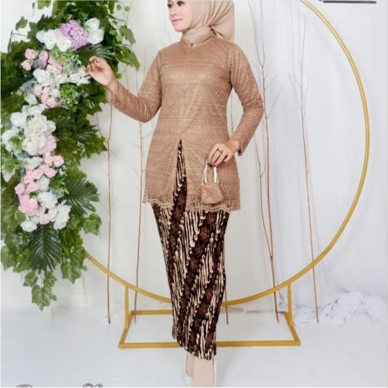 SET KEBAYA BLOUSE BROKAT MALIKA BUSUI FRENDLY MODERN| KEBAYA| SET KEBAYA WISUDA| STELAN KEBAYA WANITA| KEBAYA BROKAT| KEBAYA KONDANGAN| SET KEBAYA PESTA| OUTFIT BAJU PESTA