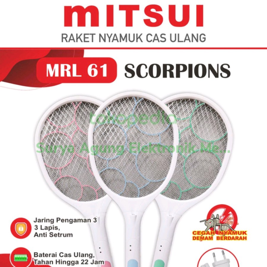 MITSUI Raket Nyamuk MRL 61 Scorpions