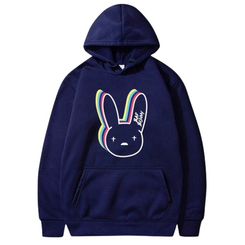 Bad Bunny Jumper Hoodie II Sweater Hoodie Trendy II Sweter Oblong Topi Sz M - XL Anak &amp; Dewasa ( Pria &amp; Wanita )