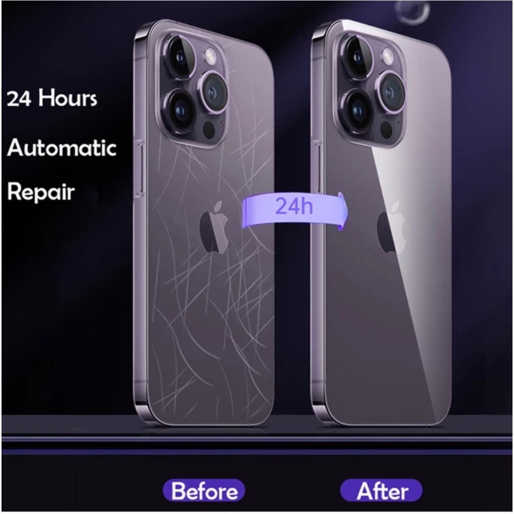 360 Derajat iPhone 14 14+ 14Pro 14 Promax Hydrogel Back+ Side Anti Glare or Clear Bening Glossy Transparent Hidrogel belakang Sampai Bazzel A Gores Minyak Matte-Mate Doff-Black-Hitam Tons full cover-Ful Coveragel Bazel-Frame Samping Bumper Pro Max Plus 5G