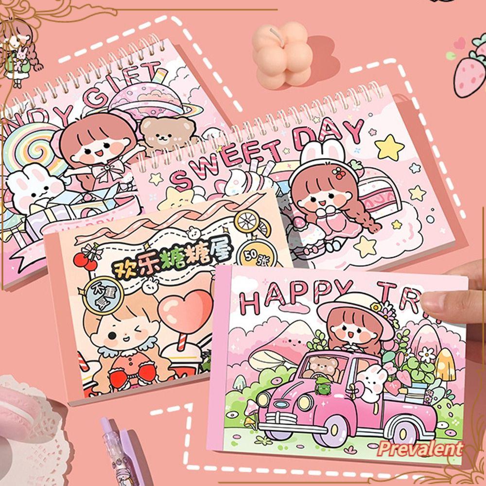 Preva 50lembar/stiker Buku Kartun Tangan Akun Laptop Dekorasi Scrapbooking