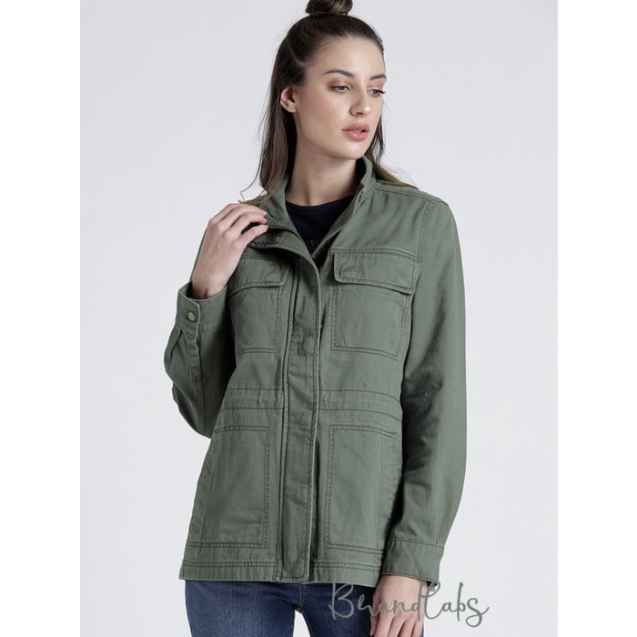 ⭐BISA COD⭐ Jaket Parka Wanita - Gap Women Utility Parka - Hijau