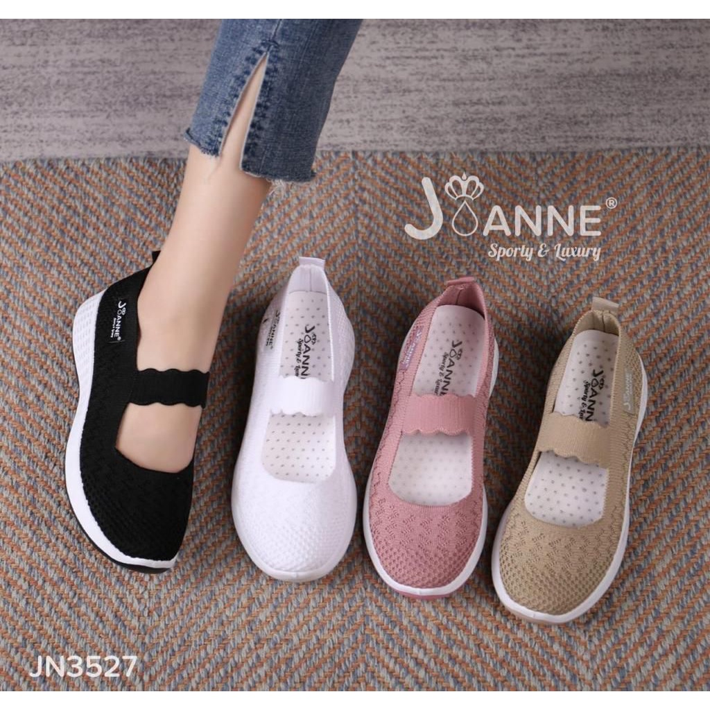 [RESTOCK] JOANNE JN3527 Sepatu flyknit flat wanita