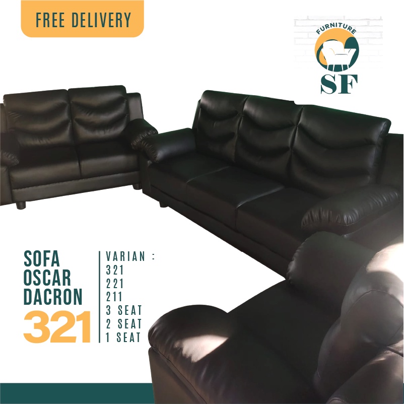 Sofa dacron 321 kain oscar/ sofa oscar minimalis / sofa dacron