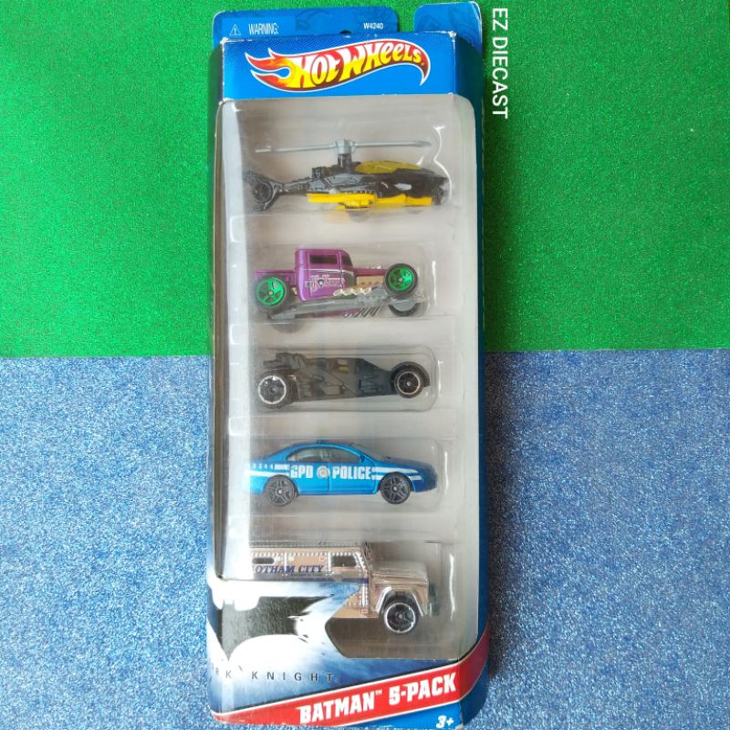 Batman 5-Pack - Hot Wheels - Bone Shaker joker ungu purple - batmobile