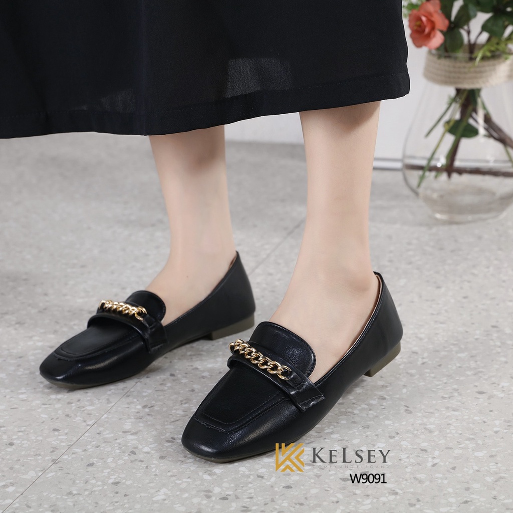 Kelsey Flatshoes Docmart Loafer Sepatu W9091