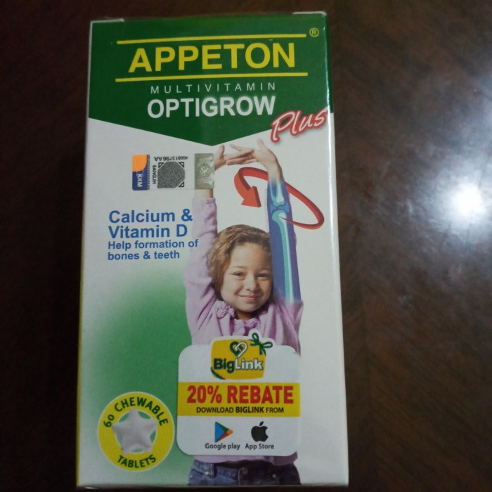 appeton optigrow anak import