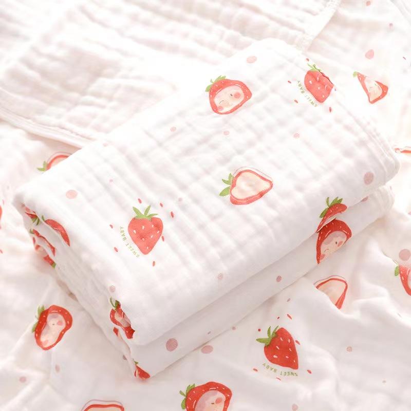 Angenius Kain Handuk Muslin Bayi Newborn Import  Multifungsi Baby Blanket Ukuran 70x90cm Full Katun 4 Lapis Handuk selimut  Alas Tidur Bayi  Super Premium Lembut Nyerap Air cepat Kering