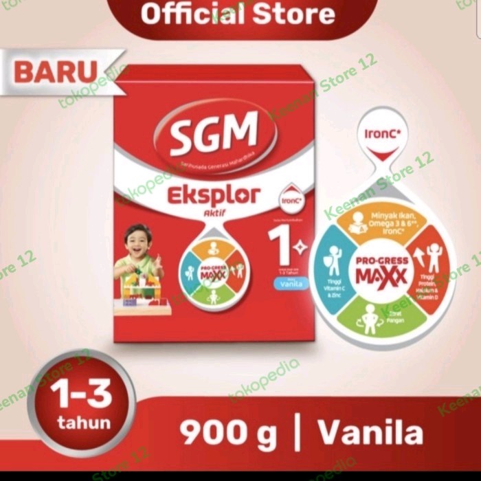 

(BISA COD) sgm 1 plus 900gr vanila madu coklat - vanila 2024