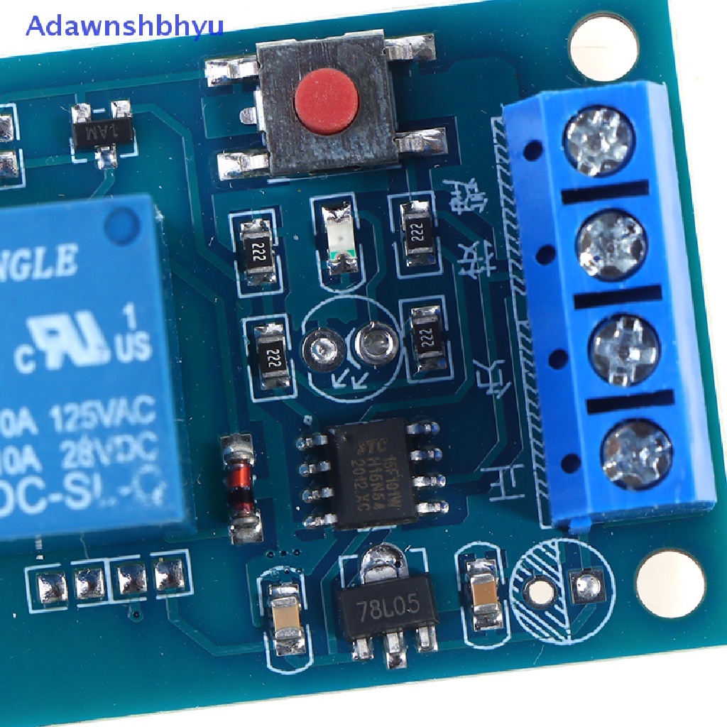 Adhyu Modul Relay Bistable Kunci Tunggal Saklar Refit Mobil Satu Kunci Start Stop ID