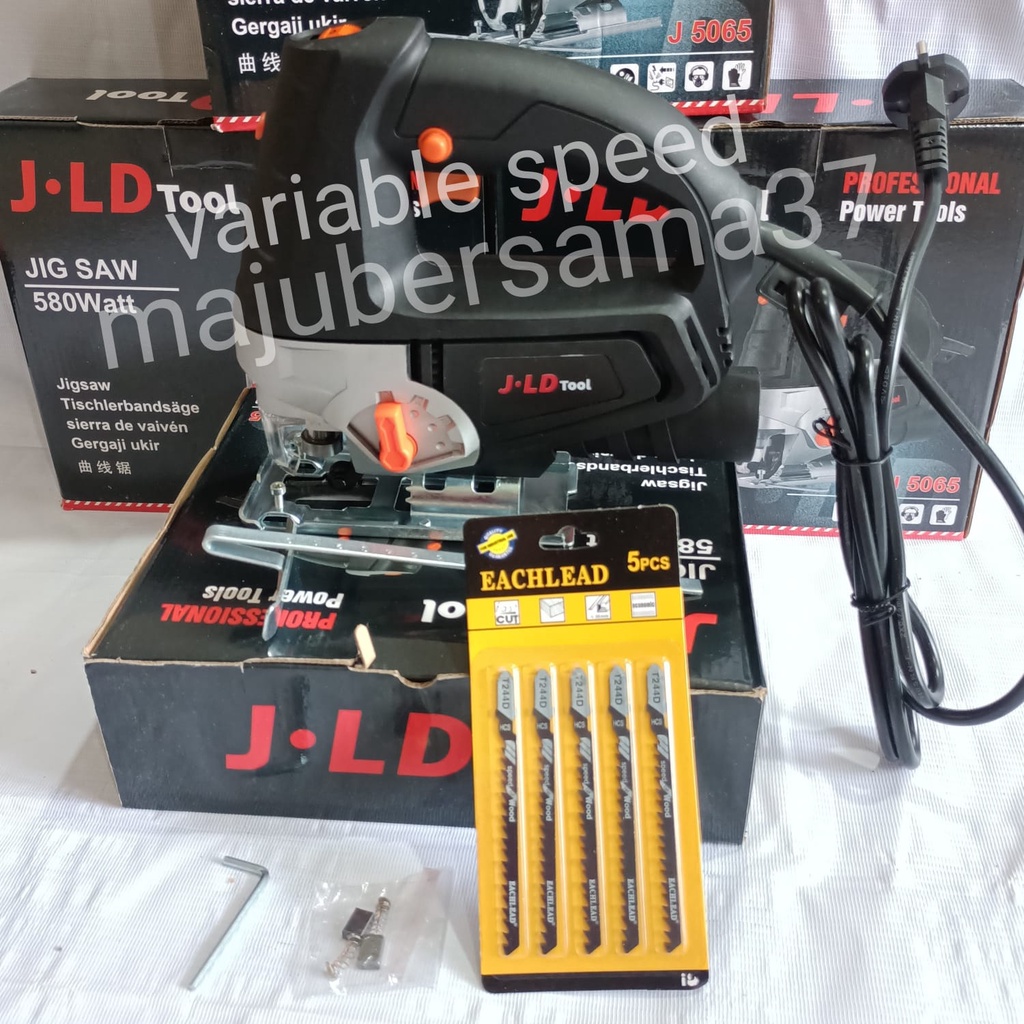 Mesin jig saw laser jld mesin gergaji listrik jld jigsaw bonus 5pc mata jig saw j5065 jld
