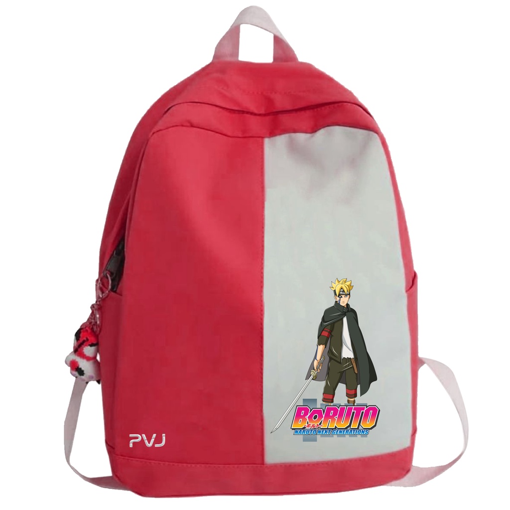 PVJ - Tas Anak Sekolah SD Laki-laki dan Perempuan Motif Anime Boruto