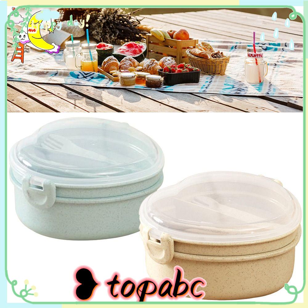 Top Lunch Box Portable Bentuk Hati Wadah Makanan Anti Bocor