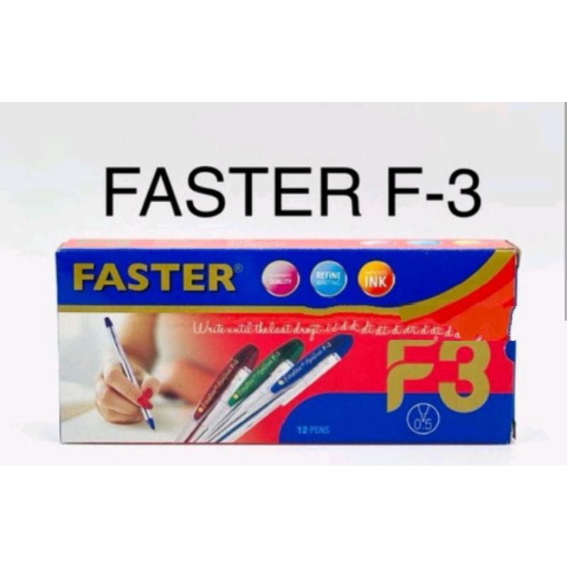 

Bolpen Pulpen Bolpoin Faster F3 / F-3 0.5 mm harga 1 pcs