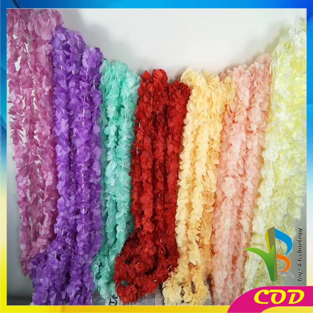 RB-C744 Bunga Juntai Artificial Dekorasi Wedding Bunga Plastik / Tanaman Rambat Bunga Hias Dekorasi Dinding Rumah Pajangan