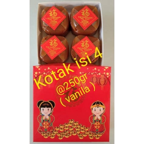 

Kue keranjang Ny Tan, kotak isi 4, isi coklat dan vanila