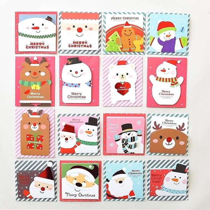

Kartu Natal Kecil 216 Pcs Merry Christmas Card Hang Tag Kartu Ucapan Best Seller