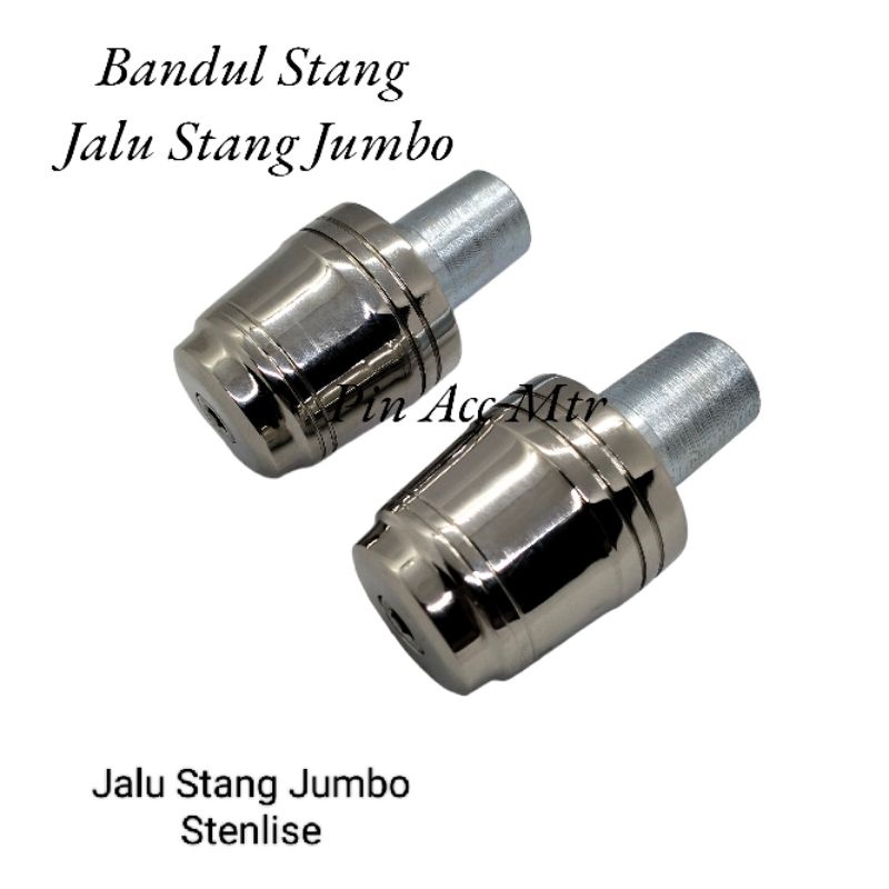 JALU STANG JUMBO STAINLESS PLUS BOS PLUS BAUT JALU UNIVERSAL MOTOR NMAX PCX XMAX VARIO 125/150/160/NINJA R RR BYSON R15 V2 V3 V4 VERZA ADV DILL MOTOR LAINNYA