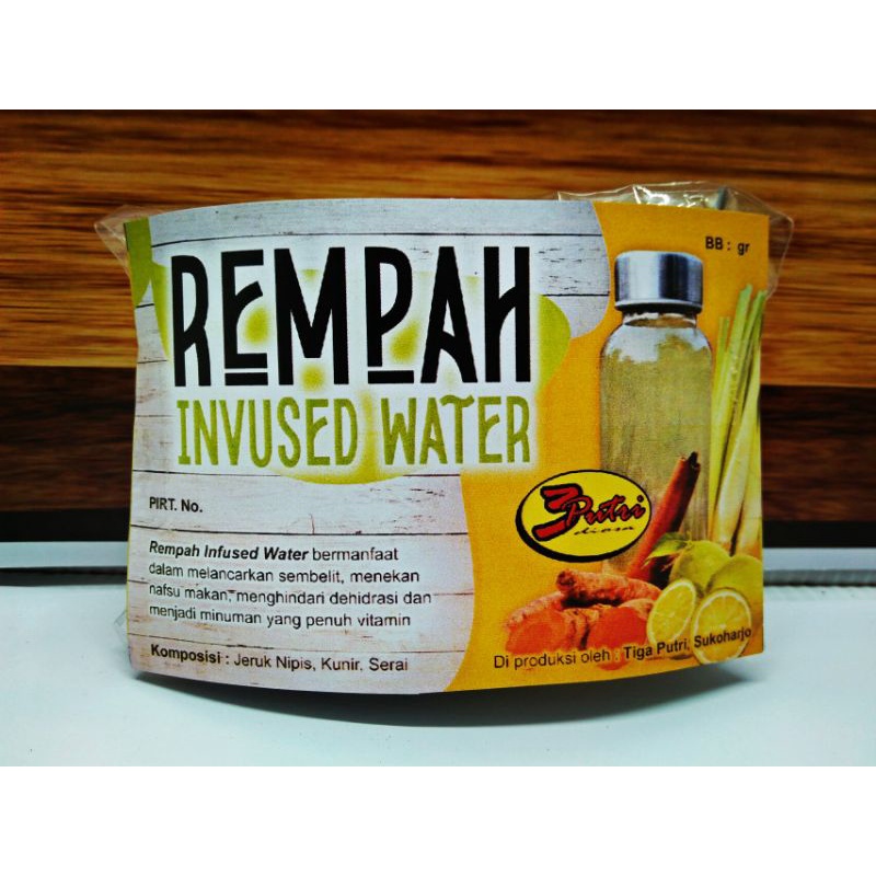 

MINUMAN REMPAH INVUSED WATER ( 1 pack isi 10)