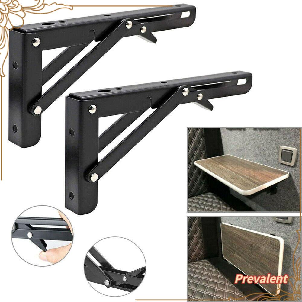 Preva 2PCS Bracket Lipat Dinding Tempel Campervan Cold Rolled Steel Laminate Bracket