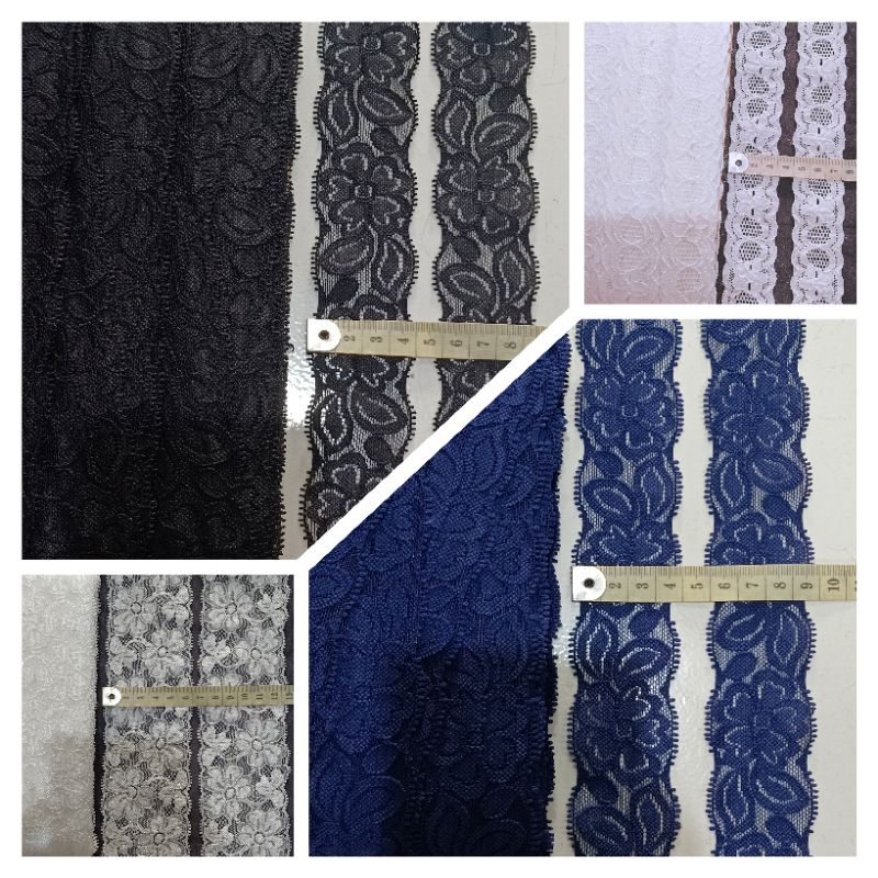 Renda Stretch varian motif cantik (permeter)