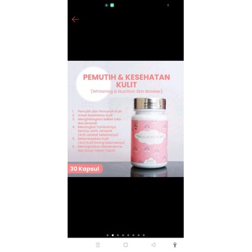 kapsul pemutih badan bpom/1 botol setara dengan suntik putih