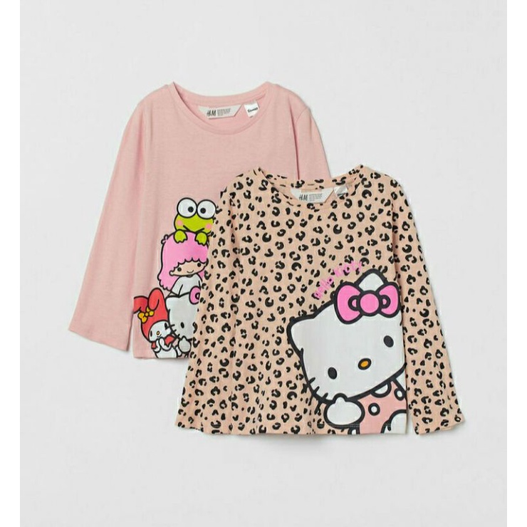 H&M 2pc Hello Kitty and Friends T-shirt size 2-4y