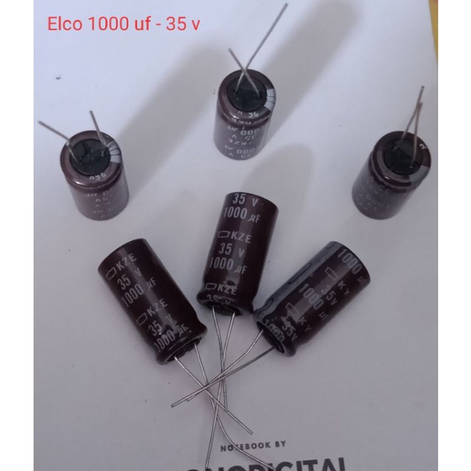 Elco 1000 uf - 35 volt.